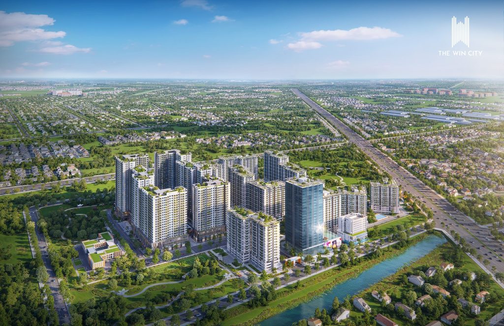 Phối cảnh tổng thể dự án The Win City Đức Hòa Long An quy mô 13,18ha