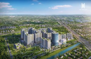 Phối cảnh tổng thể dự án The Win City Đức Hòa Long An quy mô 13,18ha