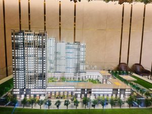 Sa bàn mô hình dự án The Win City Đức Hòa Long An – góc nhìn tổng thể toàn khu