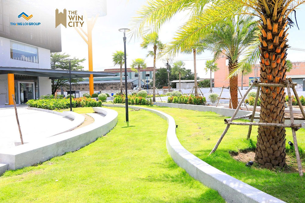 ảnh thực tế the win city thể hiện tiến độ xây dựng thực tế tại dự án