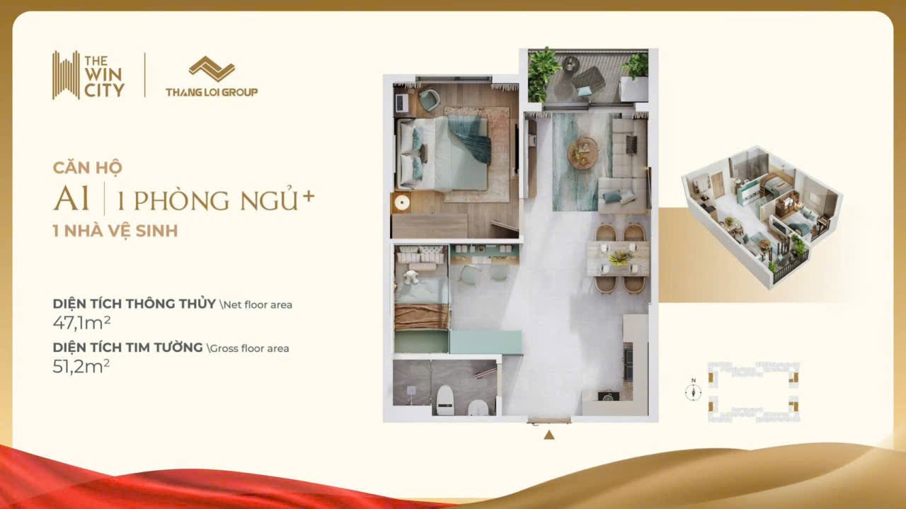 layout the win city thể hiện quy hoạch tổng thể với không gian xanh