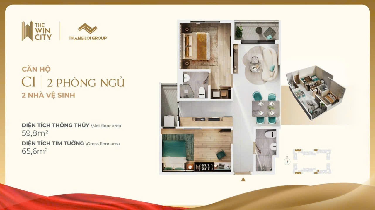 layout the win city bố trí hợp lý, tối ưu ánh sáng và gió tự nhiên