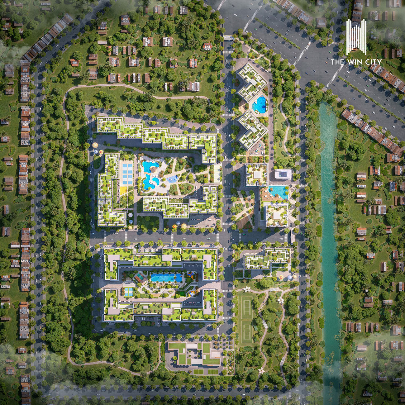 mặt bằng the win city có thiết kế kiến trúc hiện đại