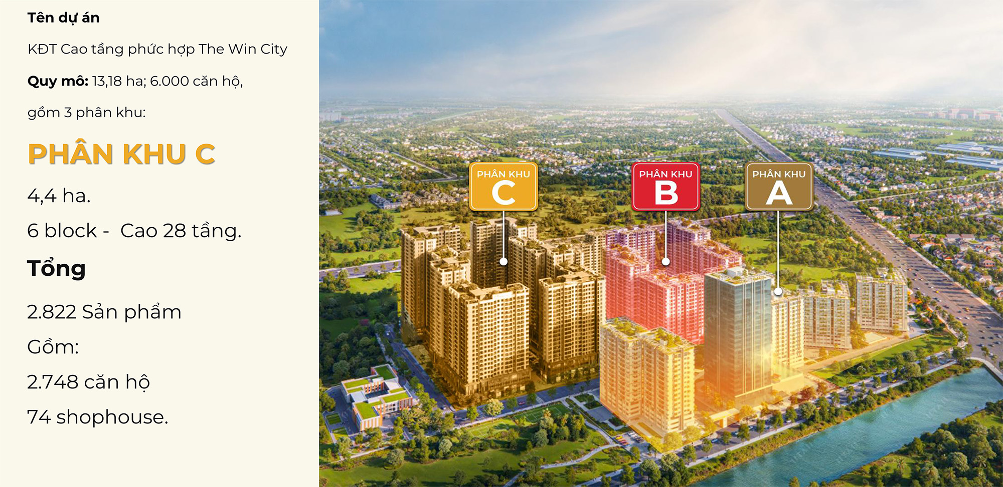 tổng quan the win city phân khu c