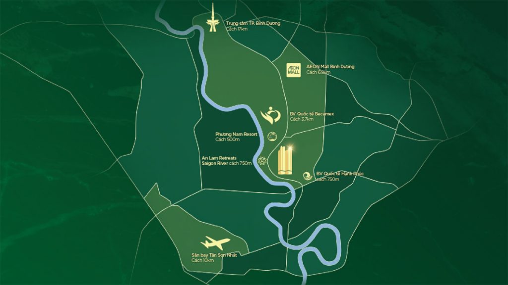 vị trí the emerald garden view