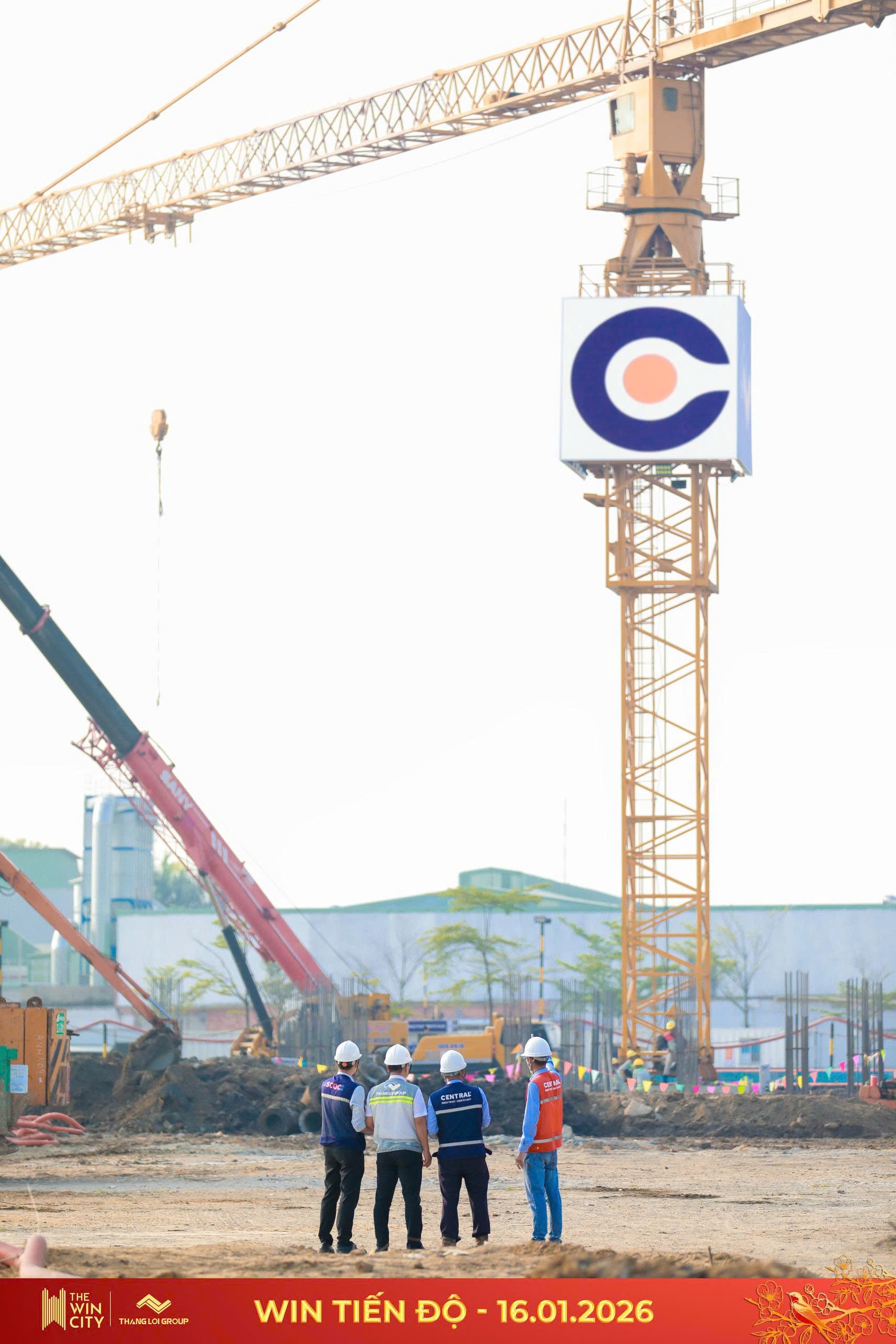 tiến độ tháng 1/2026 Căn hộ the win city địa ốc thắng lợi group