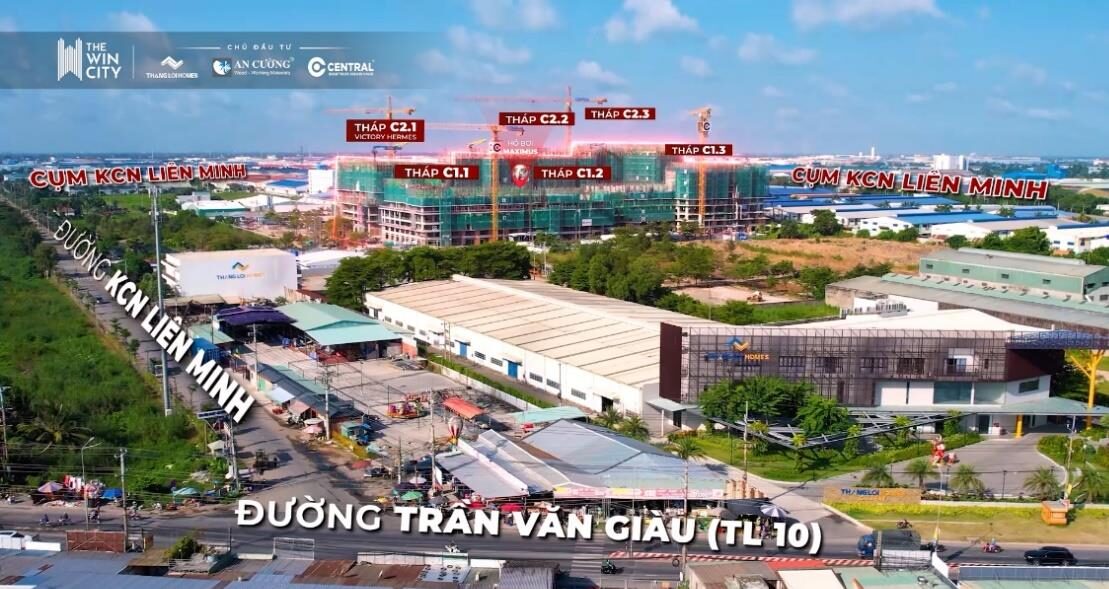 The Win City mặt tiền đường Trần Văn Giàu (TL10) cạnh cụm KCN Liên Minh, tháng 8/2026