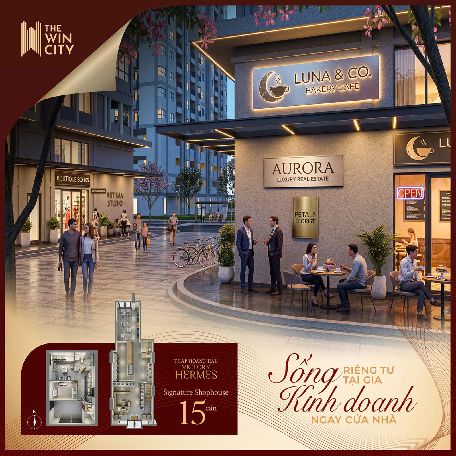Signature Shophouse tháp Victory Hermes The Win City – 15 căn